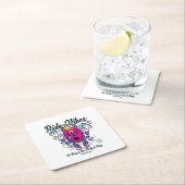 幸せになれる完璧な日 おもしろいMonster at peace スクエアペーパーコースター (インサイチュ)