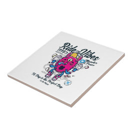 幸せになれる完璧な日 おもしろいMonster at peace タイル