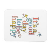 幸せになれる良い日 マグネット (横)