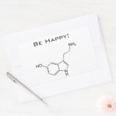 幸せになれセロトニンのシール 長方形シール (封筒)