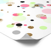 「幸せになれ。明るくせよ。Be You」引用文かわいらし点 ポスター (角)