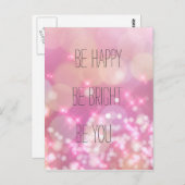 幸せになれ。明るくせよ。Be You 感動的Postkage ポストカード (正面/裏面)