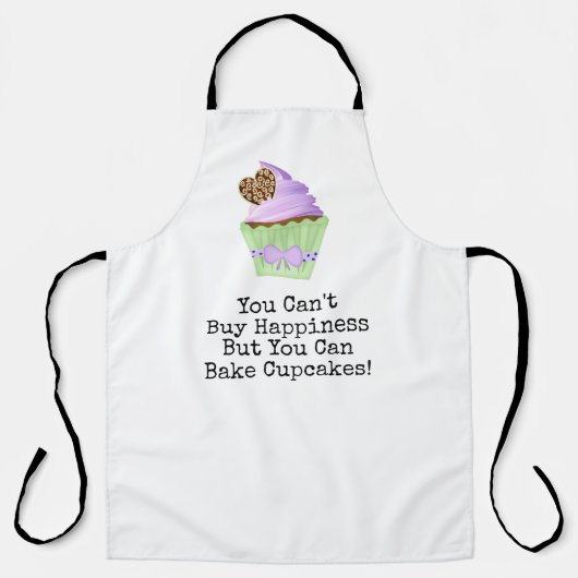 幸せにはなれな買いが、カップケーキを焼くことを禁止する! エプロン (正面)