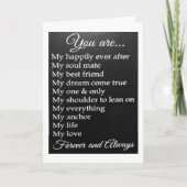 「幸せにもこの後に」 カード (正面)