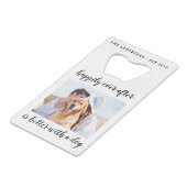 幸せにも写真を結婚追う クレジットカード栓抜き (裏面アングル)