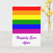 幸せにも後/ゲイ結婚の カード (黄色い花)