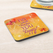 幸せに作るものがして下さい コースター (左側)