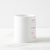 幸せに作るものがして下さい コーヒーマグカップ (中央)