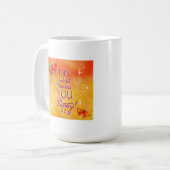 幸せに作るものがして下さい コーヒーマグカップ (正面左)