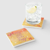 幸せに作るものがして下さい ストーンコースター (横)