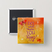 幸せに作るものがして下さい 缶バッジ (正面&裏面)