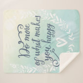 幸せに作るものがの多くをして下さい シェルパブランケット (正面(横))