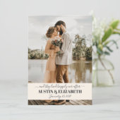 幸せに暮らしました　ウェディングサンクス 招待状 (スタンド正面)