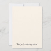 幸せに暮らしました　結婚式　ありがとう 招待状 (裏面)