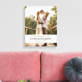 幸せに暮らしました 結婚看板 キャンバスプリント (インサイチュ (リビング))