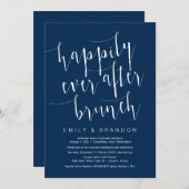 幸せに暮らすためのブランチ ウェディングエロープメント招待状 招待状 (正面/裏面)