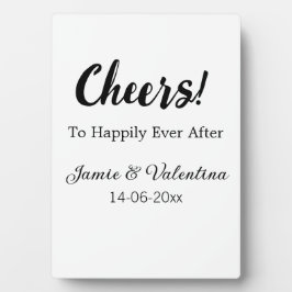 幸せに暮らすふたりのこれから  + ふたりの名前 日付 フォトプラーク