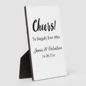 幸せに暮らすふたりのこれから  + ふたりの名前 日付 フォトプラーク (側面)