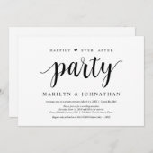 幸せに暮らすふたりの結婚式 招待状 (正面/裏面)