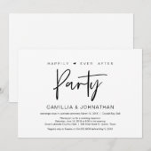 幸せに暮らすアフターエロープメントパーティー、カジュアル 招待状 (正面/裏面)