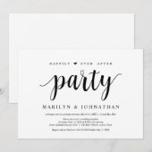 幸せに暮らす挙式パーティー 招待状 (正面/裏面)