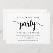 幸せに暮らす ラスティックパーティー, ウェディングエロープメント 招待状 (正面/裏面)