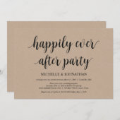 幸せに暮らす、結婚式の秘密の招待状 招待状 (正面/裏面)