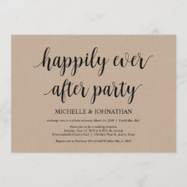 幸せに暮らす、結婚式の秘密の招待状 招待状