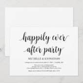 幸せに暮らす、結婚式の秘密結婚招待状 招待状 (正面/裏面)