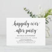 幸せに暮らす、結婚式の隠し結婚招待状 招待状 (スタンド正面)