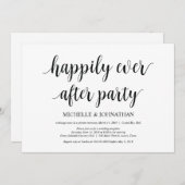 幸せに暮らす、結婚式の隠し結婚招待状 招待状 (正面/裏面)