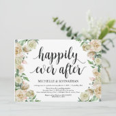 幸せに暮らす、駆け落ち式披露宴招待状 招待状 (スタンド正面)