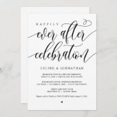 幸せに暮らす Celebration ブラック, 秘密の結婚式, 招待状 (正面/裏面)