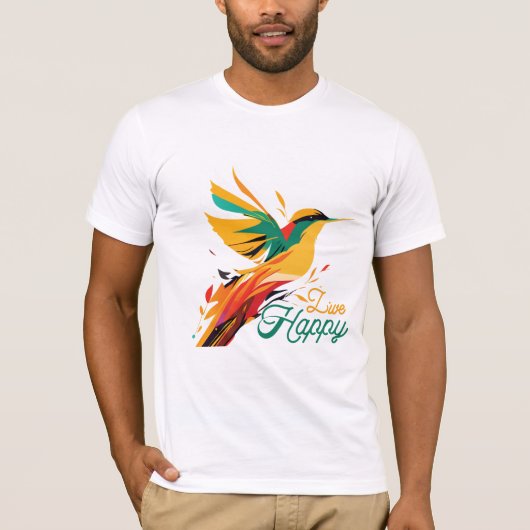 幸せに暮らす Tシャツ (正面)