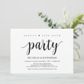 幸せに暮らそうパーティー、結婚式の秘密の式の招待状 招待状 (スタンド正面)