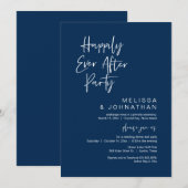 幸せに暮らそう ウェディングエロープメントパーティーのお誘い 招待状 (正面/裏面)