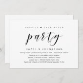 幸せに暮らそう ウェディングエロープメントパーティー 招待状 (正面/裏面)