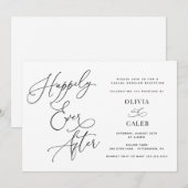 幸せに暮らそう ウェディングレセプション招待状 招待状 (正面/裏面)