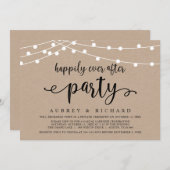 幸せに暮らそう ウェディング エロープメント カジュアルパーティー 招待状 (正面/裏面)
