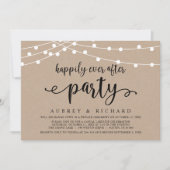 幸せに暮らそう ウェディング エロープメント カジュアルパーティ 招待状 (正面)