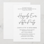 幸せに暮らそう ウェディング レセプション ふたりだけの結婚式 招待状 (正面/裏面)