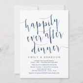 幸せに暮らそう ディナー ウェディング エルオープメント 招待状 (正面)