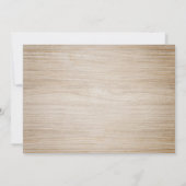 「幸せに暮らそう」パーティー、ストリングライト ウェディング 招待状 (裏面)