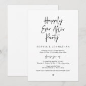 幸せに暮らそう, 黒いフォント, 挙式パーティー 招待状 (正面/裏面)