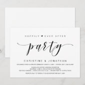 幸せに永遠に アフターウェディング エロープメントパーティー 招待状 (正面/裏面)