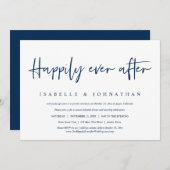 幸せに永遠に カジュアルウェディング エルオープメントパーティー 招待状 (正面/裏面)