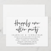 幸せに永遠に カジュアルウェディング エルオープメントパーティー 招待状 (正面/裏面)