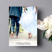 幸せに永遠に フォトオーバーレイ ウェディング レセプション 招待状