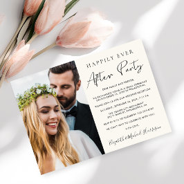 幸せに永遠に フォト クリーム ウェディング レセプション 招待状