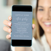 幸せに永遠に フォト ダスティーブルー レセプション 招待状